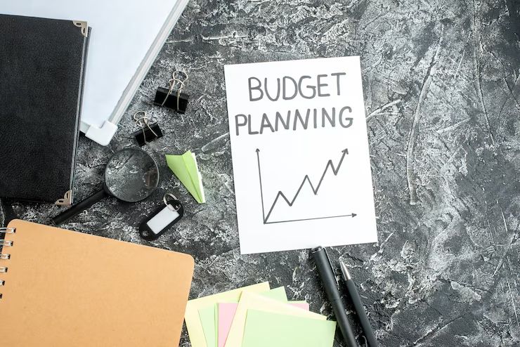 Stock image of the text "budget planning"